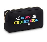 Cruising Lover Gifts Cosmetic Bag Cruising Gifts for Women Friends Makeup Bag Gifts for Cruising Lovers Summer Vacation Gifts Cruising Themed Gift Beach Weekend Gifts for Women Sister Daughter