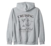 Cruising Social Club Cruising and Boozing Family Cruise 2025 Zip Hoodie