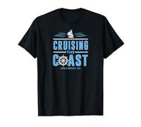Cruising The Coast Avila Beach California Sail Boat Captain T-Shirt