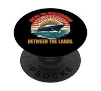 Cruising the Mediterranean Vacation Cruise Ship Travel PopSockets Adhesive PopGrip