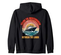 Cruising the Mediterranean Vacation Cruise Ship Travel Zip Hoodie