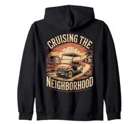 Cruising the Neighborhood Golf Cart Zip Hoodie
