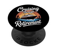Cruising Through Retirement Sea Relaxation Sailing PopSockets Adhesive PopGrip