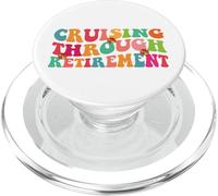 Cruising through retirement vacation ship boat ocean cruises PopSockets PopGrip for MagSafe
