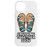 CRUISING TOGETHER 2026 Ocean Wave Sandals Nautical Trip Case for iPhone 14 Plus
