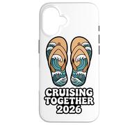 CRUISING TOGETHER 2026 Ocean Wave Sandals Nautical Trip Case for iPhone 16