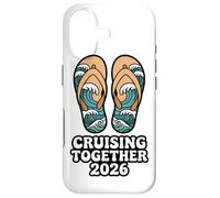 CRUISING TOGETHER 2026 Ocean Wave Sandals Nautical Trip Case for iPhone 17
