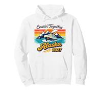 Cruising Together Alaska 2027 Glacier Sailing Graphic Pullover Hoodie