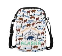 Cruising Together Alaska Cruise Crossbody Bag Family Trip Gift Cruise Vacation Gift Alaska Lover Alaska Travel Purse Sling Bag Alaskan Cruise Gift (cruisintogether 1CB1)