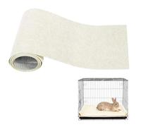 crukakulash 11.81Inchx6.56ft Rabbit Scratching Pad Self Adhesive Bunny Scratch Pad Cuttable Rabbit Scratch Mat Bunny Scratching Rug Pads Beige