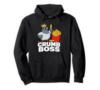 Crumb Boss Pigeon Fries Funny Food Graphic Pullover Hoodie