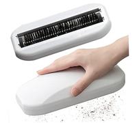 Crumb Sweeper 2Pcs Handheld Rolling Ergonomic PP Bristle Nutshell Crumb Brush ABS Cleaning Crumber for Table Bed Sofa Carpet Carpet Sweeper