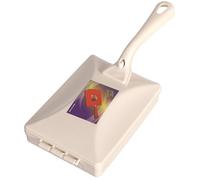 Crumb Sweeper 4x10" Handheld Crumb Brush with 2 Roller Brush & Inner Container Ergonomic PP Catcher Cleaning Crumber for Table Bed Sofa Carpet Crumber