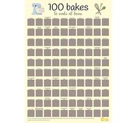 Crumbs by Collette 100 Bakes Scratch Off Poster | Baking Bucket List | Recipe Links Included | A2