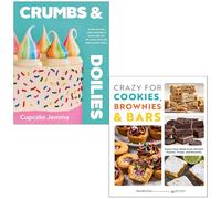 Crumbs & Doilies By Cupcake Jemma & Crazy For Cookies Brownies & Bars By Dorothy Kern 2 Books Collection Set