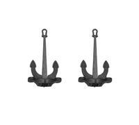 CRUMPS 2PCS RC Boat Mini ABS Plastic Movable Hall Anchors Anchor Rod 17mm/26mm DIY For Simulation Nautical Ship Model Marine Parts (Color : Type 4)