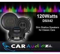CRUNCH DSX42 120WATTS 4'' 10CM SLIM SHALLOW SPEAKERS FOR CLASSIC CARS