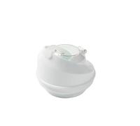 CRUNCHCUP V2 Lid with Built-in Closures, All-in-One Design for CrunchCup Models, BPA-Free, Dishwasher Safe (White)