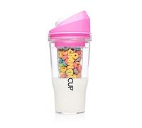 CRUNCHCUP XL Portable Cereal Cup for Breakfast On the Go - Pink