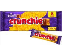 Crunchie Chocolate Bar Multipack 8 x 26.1g - Sharing Pack | cadbury crunchie crunchie chocolate bar honeycomb chocolate honeycomb snack bar cadbury multipack chocolate multipack