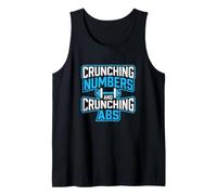 Crunching Numbers and Crunching Abs Finance Fitness Workout Tank Top