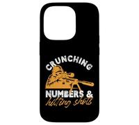 Crunching Numbers Hitting Shots Design Case for iPhone 14 Pro