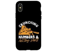 Crunching Numbers Hitting Shots Design Case for iPhone X/XS