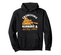 Crunching Numbers Hitting Shots Design Pullover Hoodie