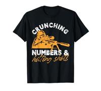 Crunching Numbers Hitting Shots Design T-Shirt