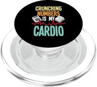 Crunching Numbers Is My Cardio - Accountant Auditor Auditing PopSockets PopGrip for MagSafe
