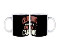 Crunching Numbers is My Cardio Accountant White Coffee Mugs Gloss Ceramic Cappuccino Cups with Handle
