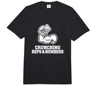 Crunching Reps and Numbers Math Enthusiast Mathematics Comfort Colors Adult Heavyweight T-Shirt