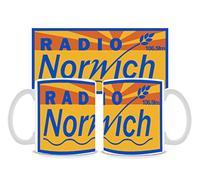 Crunchy Carrots Alan Partridge Radio Norwich White 11 oz Mug 106.5 FM Full Big Logo - ONLY ONE Mug Supplied
