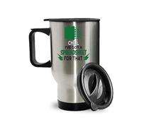 Crunchy Carrots Chill I've Got a Spreadsheet for That - 14 oz Stainless Steel Insulated Travel Mug for Accountant, Colleague, Friend, Birthday, or Christmas. (Silver Travel Mug)