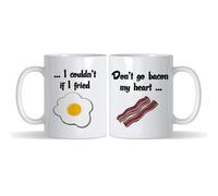 Crunchy Carrots Don’t Go Bacon My Heart, I Couldn’t If I Fried 11oz Ceramic Coffee Mug. (White)