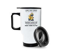 Crunchy Carrots I Came, I Saw, I Forgot Funny 14 oz Stainless Steel Insulated Travel Mug for Him, Her, Birthday, Mother’s Day, Father’s Day. (White Travel Mug)