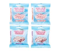 Crunchy Cloud - Bubble Crunch Fruity, Freeze-Dried Candy - 2x Strawberry & 2x Vimburst - Light Airy Crisp Texture, Bold Fruity Flavours, Fun Snack for Parties & On-The-Go - Pack of 4