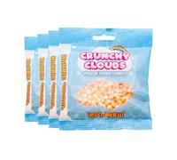 Crunchy Cloud - Bubble Crunch Iron-Brew - Freeze-Dried Crunchy Candy - Light Airy Crisp Texture, Fizzy Sweet Iron-Brew Flavour - Fun Party Treat, On-The-Go Snack - Pack of 4