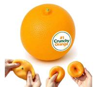 Crunchy Orange Squishy, Asmr Bead Filled, Slow Rising Squeeze Fidget Toy