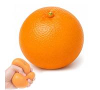 Crunchy Orange Squishy,Realistic Fruit Squeeze Stress Ball,Fast Rebound Scented Simulation Fruit Fidget Toy For Adults,Loud Crunching Sensory Relief(1pcs)