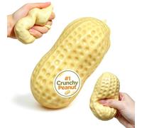 Crunchy Peanut Squishy Asmr Bead Filled, Slow Rising Squeeze Fidget Toy