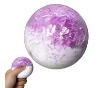 Crunchy Sand Stress Ball, Slow Rising Fidget, Moldable Squeeze Ball, Portable Fidget Toy, For Teens Adults Students Studying Working Travel Home Classroom Car Ride Meditation Waiting Room Library