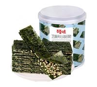 "Crunchy Seaweed" Non-fried Instant Sesame Seaweed Sandwich | Low-calorie snack High-protein light meal 40g