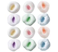 Crunchy Stress Ball 12Pcs Shapeable Squish Toys 6 Colors Plastic Fidget 1.57 Inch