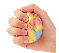 Crunchy Texture Sphere - Audio Sensory Squeezer, Hand Grip Tension Relief, Auditory Stimulating Finger Exerciser, Quiet Focus Calming Tool, Toy Games, Soft Yellow Globe for Desk Mental Break