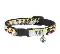 Crunchyroll Cat Collar, Breakaway Collar with Bell, Haikyu Six Volleyball Team Player Pairs Line Up Yellows, 8.5 to 12 Inches 0.5 Inch Wide