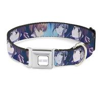 Crunchyroll Pet Collar, Dog Collar Metal Seatbelt Buckle, Fruits Basket Yuki Tohru Kyo Final Season Group Pose Blues, 11 to 16.5 Inches 1.0 Inch Wide