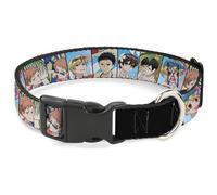 Crunchyroll Pet Collar, Dog Collar Plastic Buckle, Ouran Host Club Seven Character Beach Day Pose Blocks, 16 to 23 Inches 1.5 Inch Wide