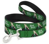 Crunchyroll Pet Leash, Dog Leash, Black Butler Edgar Redmond Pose and Title Logo Red, 4 Feet Long 1.0 Inch Wide