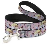 Crunchyroll Pet Leash, Dog Leash, Fruits Basket Kyo and Yuki Easter Themed Animage Pose Pink, 6 Feet Long 1.5 Inch Wide